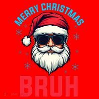 Merry Christmas Bruh Santa Hat thumb 1