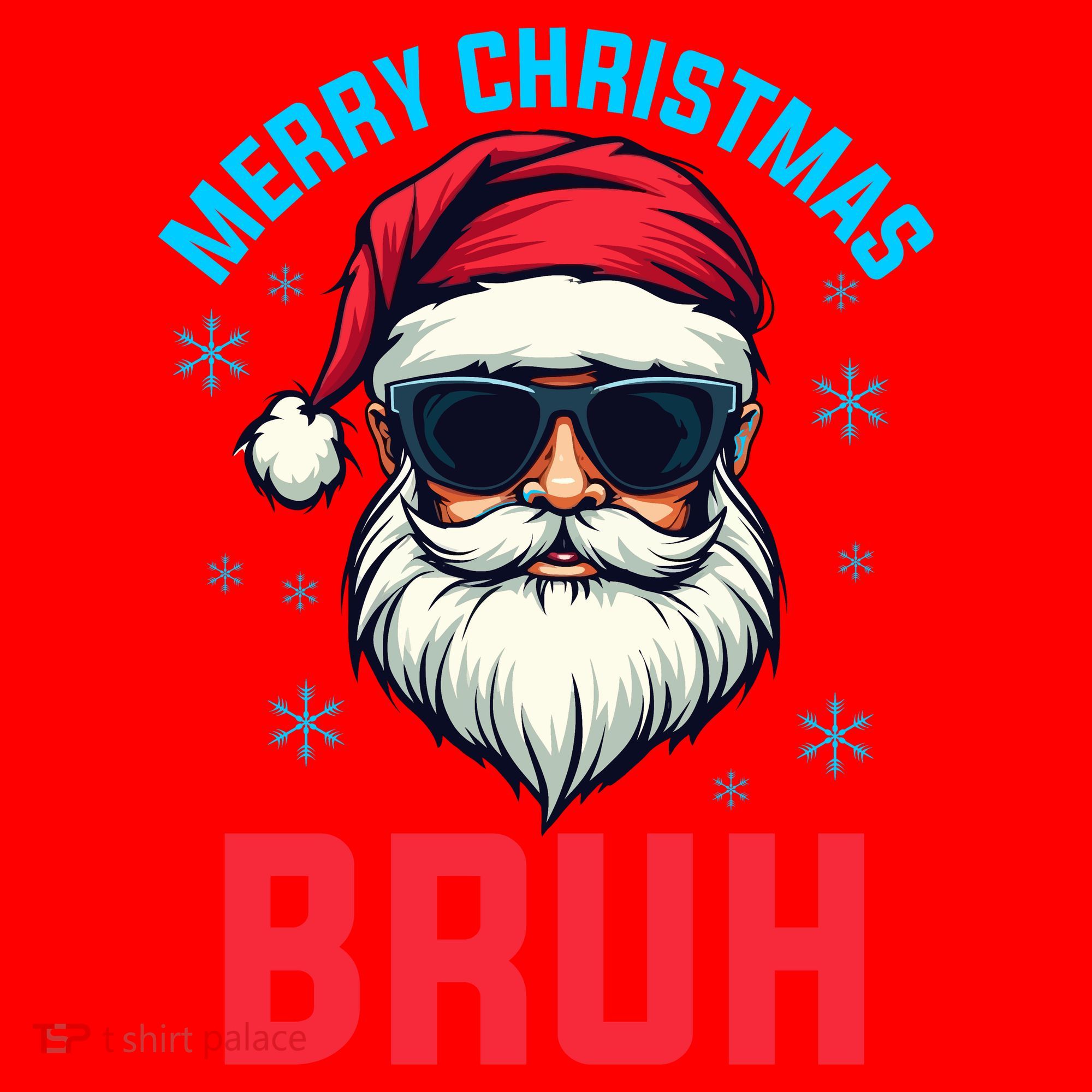 Merry Christmas Bruh Santa Hat