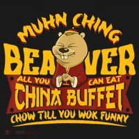 Muhn Ching Beaver All You Can Eat China Buffet Funny Mousepad thumb 1