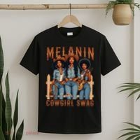 Melanin Cowgirls Black History Month African Melanin Pride T-Shirt thumb 2