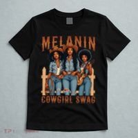 Melanin Cowgirls Black History Month African Melanin Pride T-Shirt thumb 5