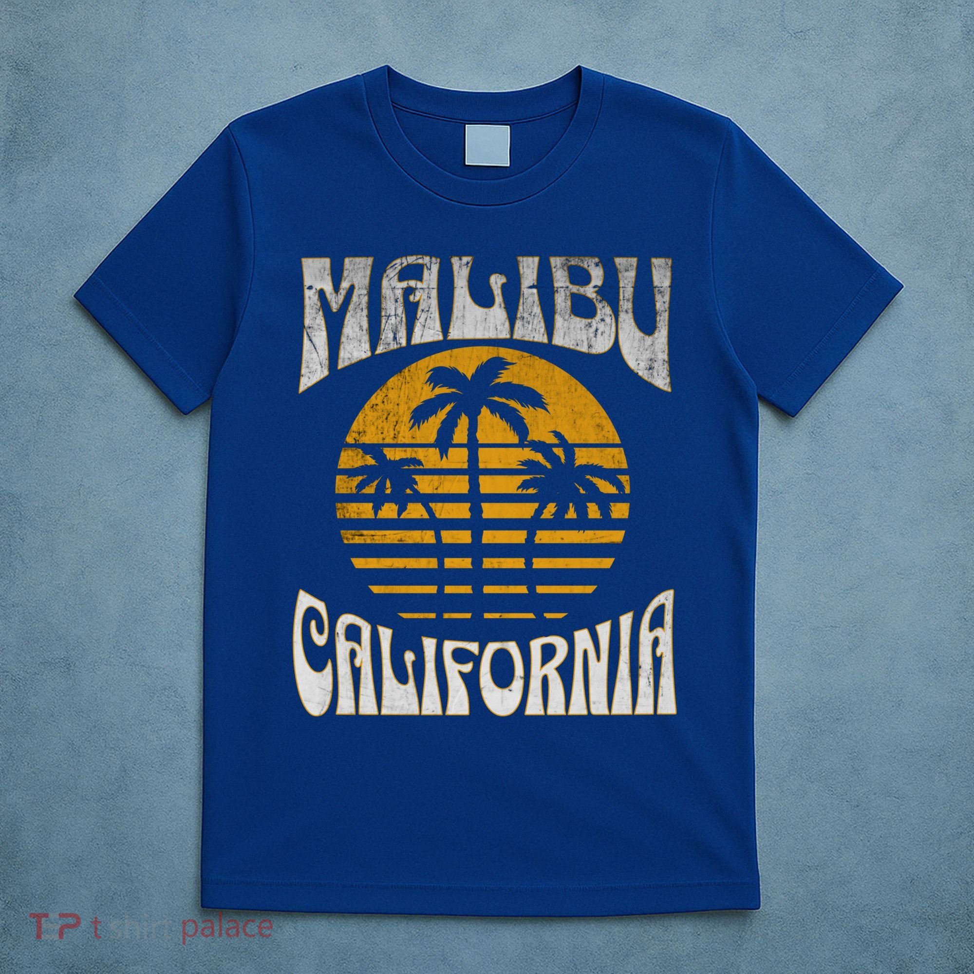 Malibu California Beach Summer Vacation Vintage Gift T-Shirt