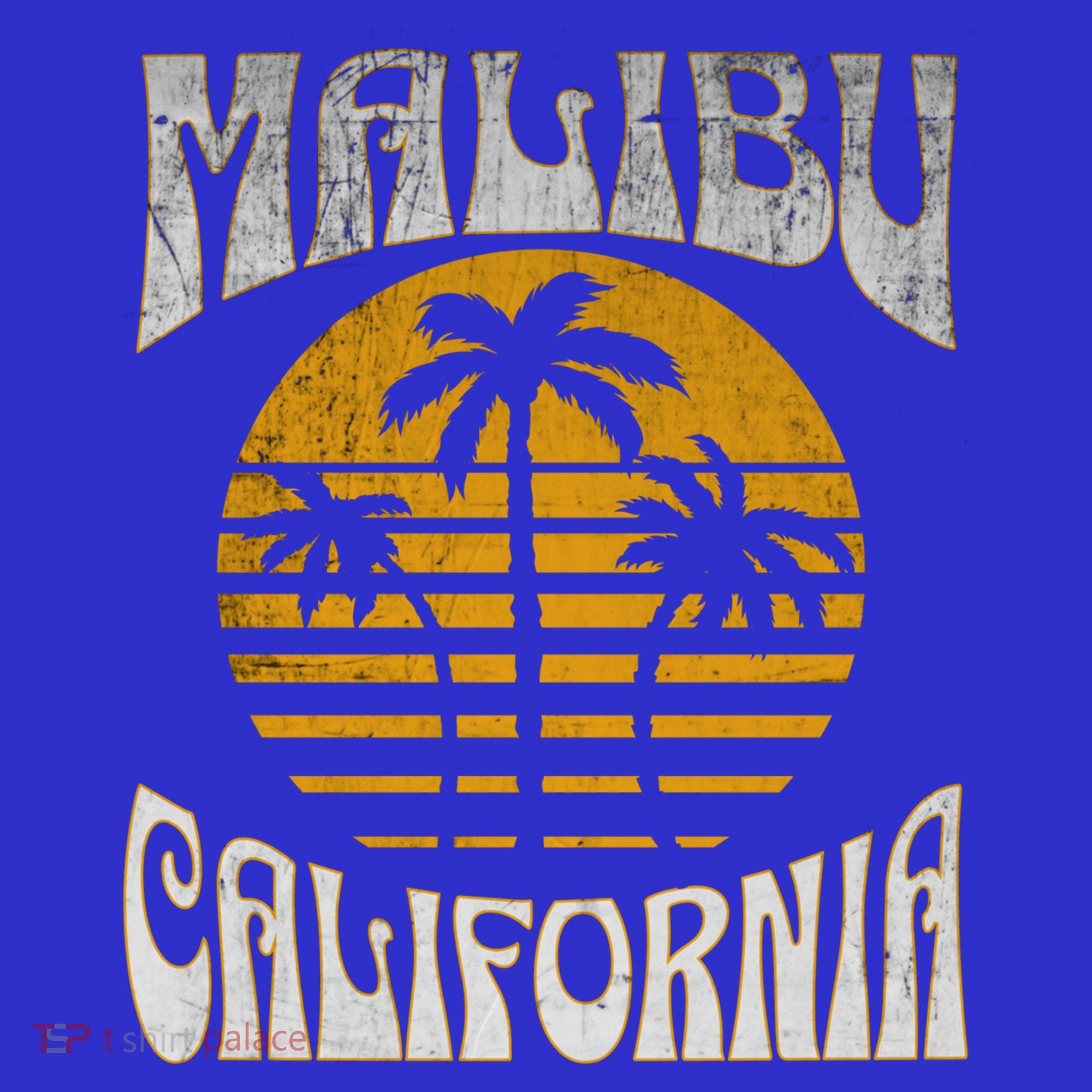 Malibu California Beach Summer Vacation Vintage Gift T-Shirt