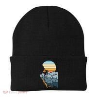 Mountain Climber Boulder Sports Hobby Retro Rock Climbing Beanie thumb 0