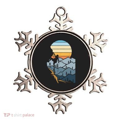 Mountain Climber Boulder Sports Hobby Retro Rock Climbing Ornament
