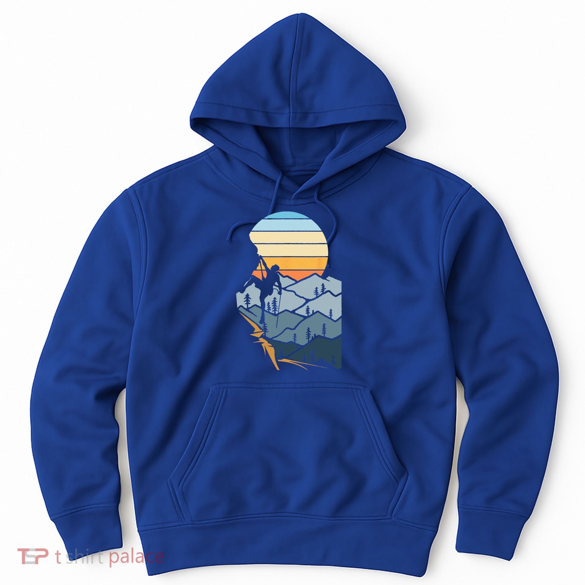 Mountain Climber Boulder Sports Hobby Retro Rock Climbing Hoodie
