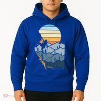 Mountain Climber Boulder Sports Hobby Retro Rock Climbing Hoodie thumb 2