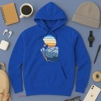 Mountain Climber Boulder Sports Hobby Retro Rock Climbing Hoodie thumb 3
