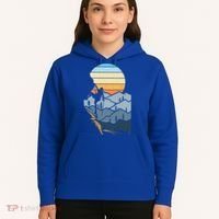 Mountain Climber Boulder Sports Hobby Retro Rock Climbing Hoodie thumb 5