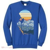Mountain Climber Boulder Sports Hobby Retro Rock Climbing Sweatshirt thumb 0