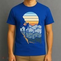 Mountain Climber Boulder Sports Hobby Retro Rock Climbing T-Shirt thumb 3