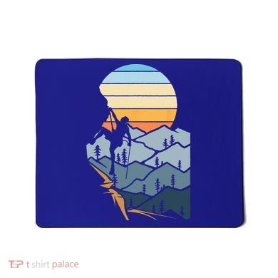 Mountain Climber Boulder Sports Hobby Retro Rock Climbing Mousepad