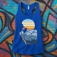 Mountain Climber Boulder Sports Hobby Retro Rock Climbing Women's Tank Top thumb 3