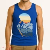 Mountain Climber Boulder Sports Hobby Retro Rock Climbing Tank Top thumb 3