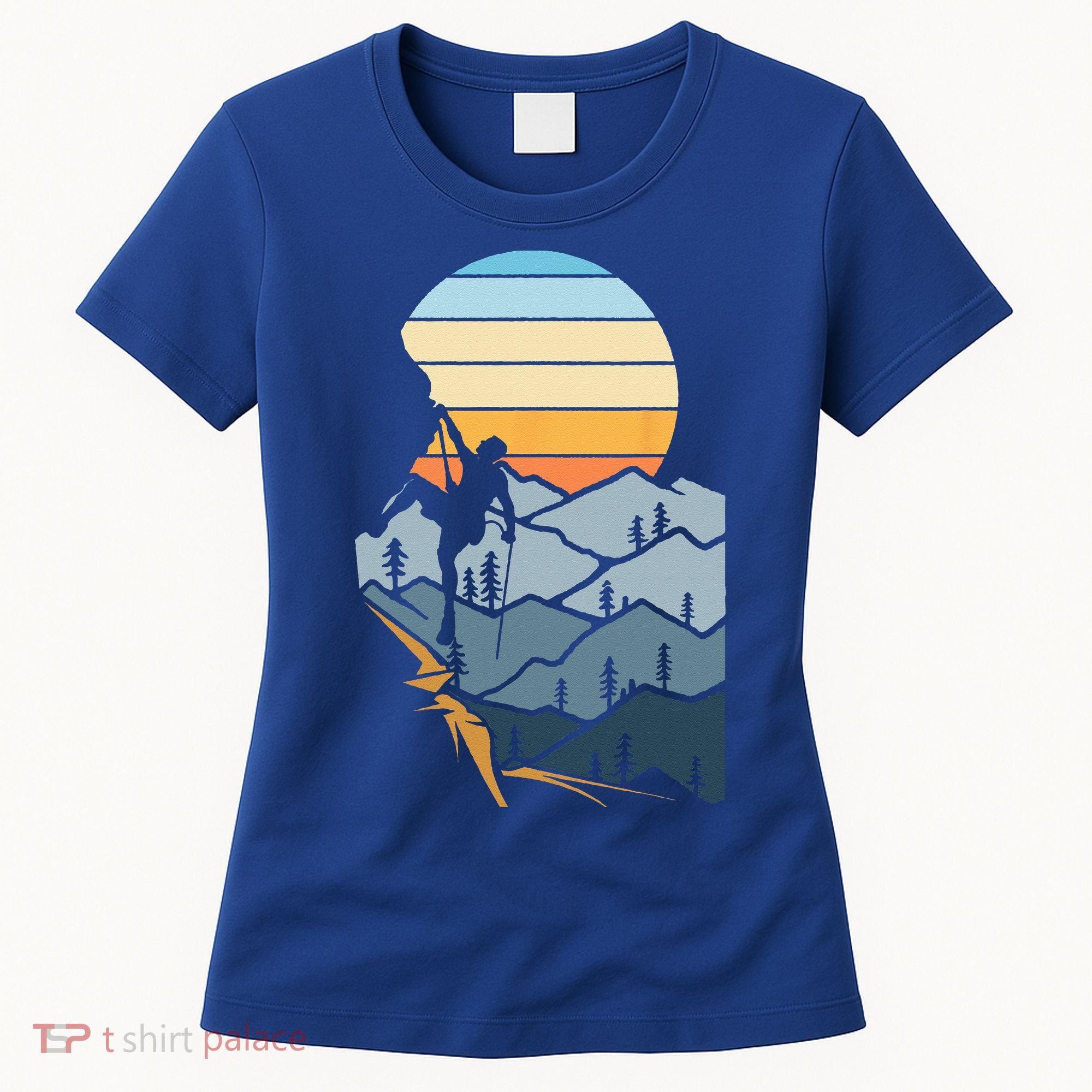 Mountain Climber Boulder Sports Hobby Retro Rock Climbing Women's T-Shirt
