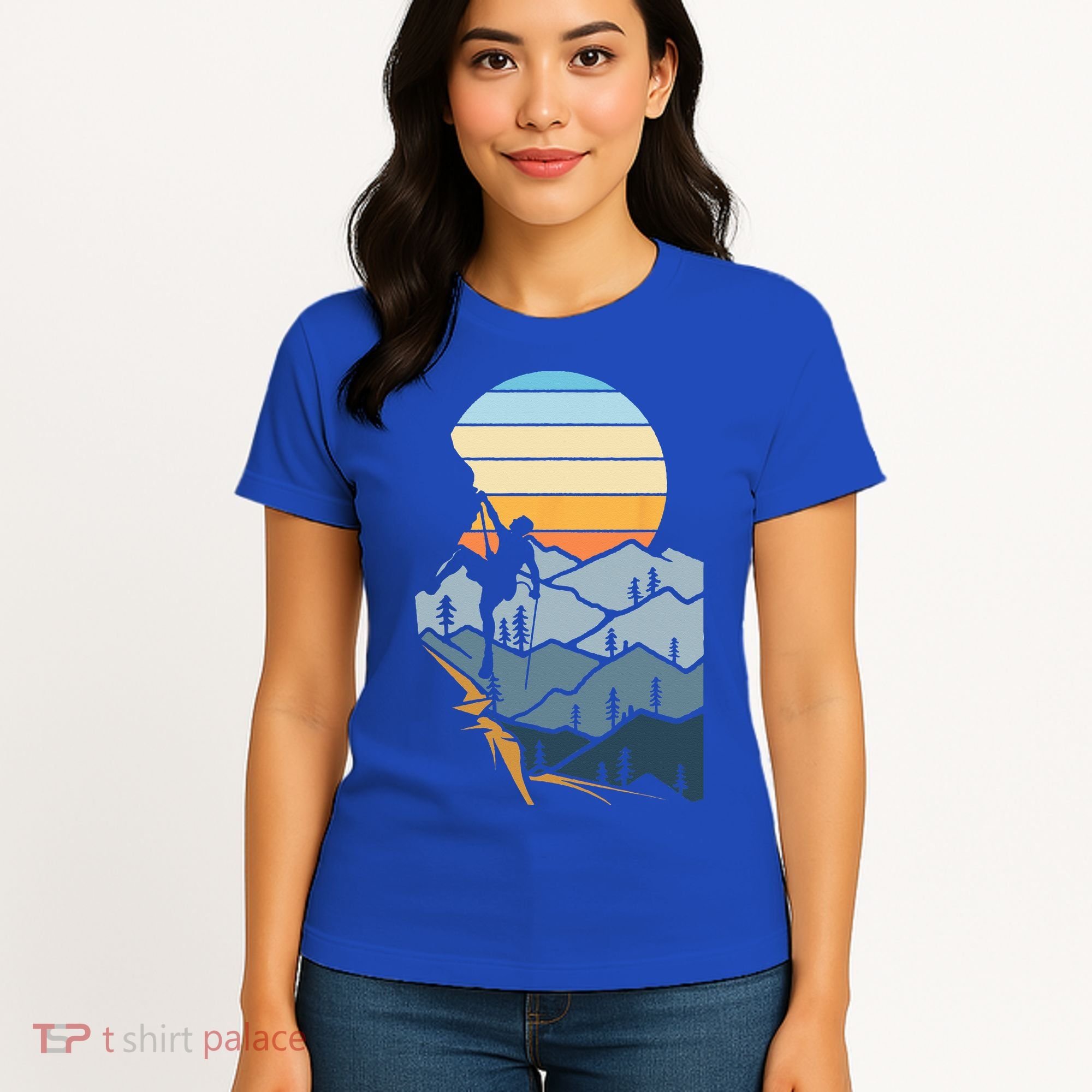 Mountain Climber Boulder Sports Hobby Retro Rock Climbing Women's T-Shirt