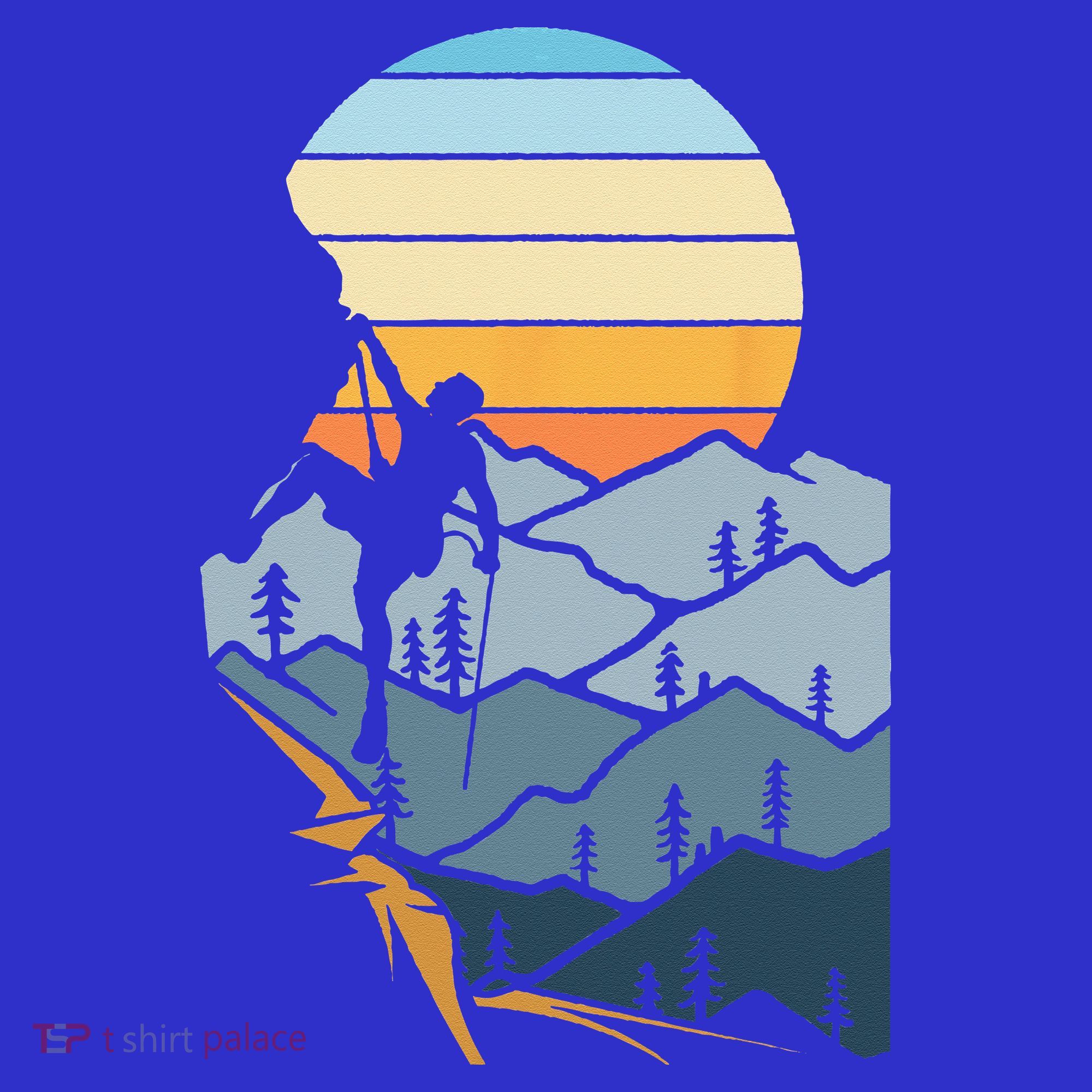 Mountain Climber Boulder Sports Hobby Retro Rock Climbing Women's T-Shirt