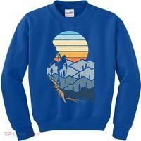 Mountain Climber Boulder Sports Hobby Retro Rock Climbing Kids Sweatshirt thumb 0