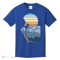 Mountain Climber Boulder Sports Hobby Retro Rock Climbing Kids T-Shirt thumb 0