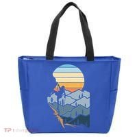 Mountain Climber Boulder Sports Hobby Retro Rock Climbing Tote Bag thumb 0
