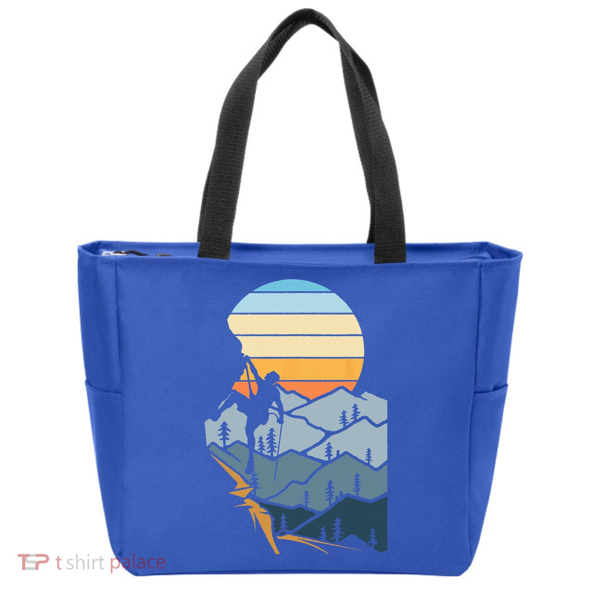 Mountain Climber Boulder Sports Hobby Retro Rock Climbing Tote Bag