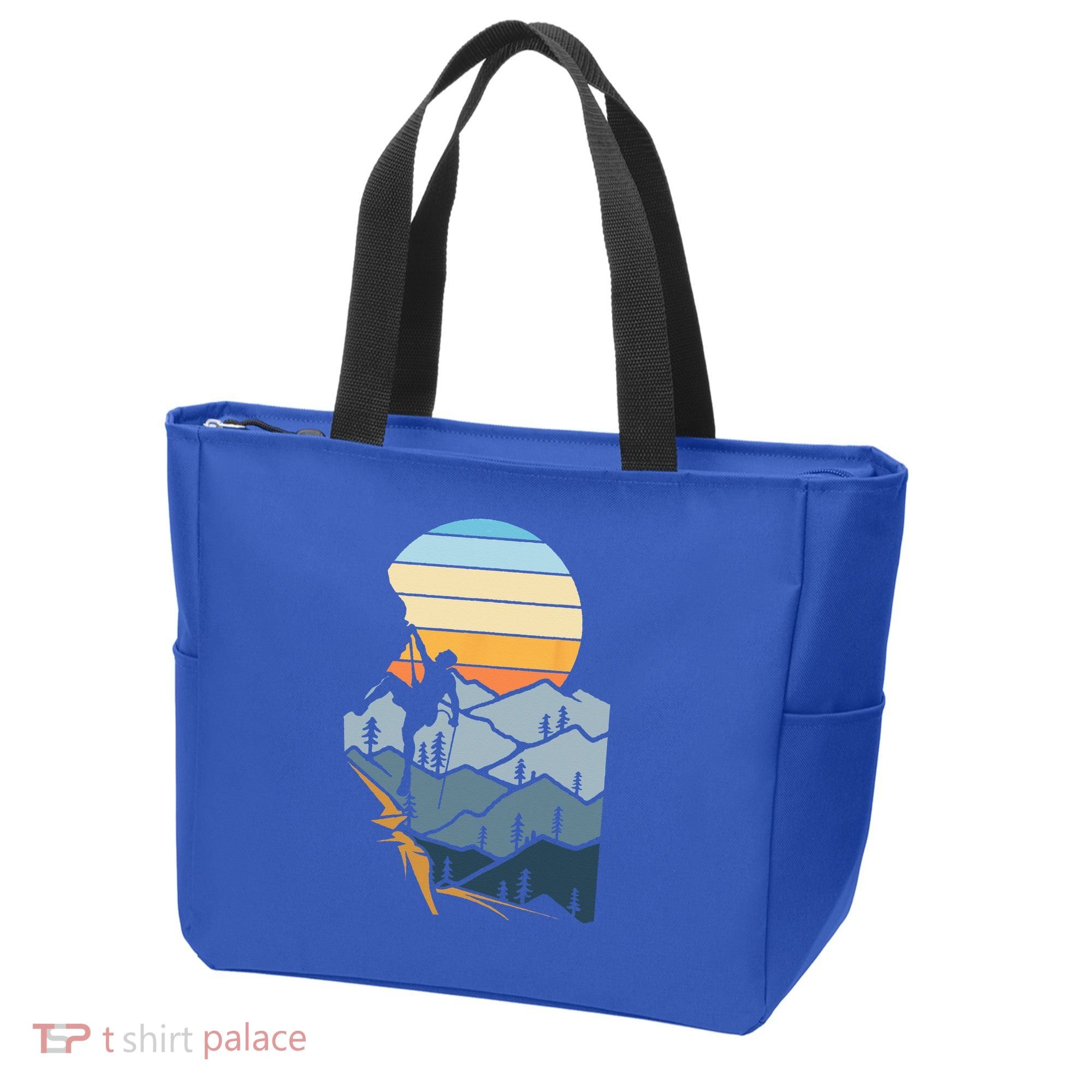 Mountain Climber Boulder Sports Hobby Retro Rock Climbing Tote Bag