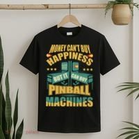 Money Cant Buy Happiness But It Can Buy Pinball Machines T-Shirt thumb 2