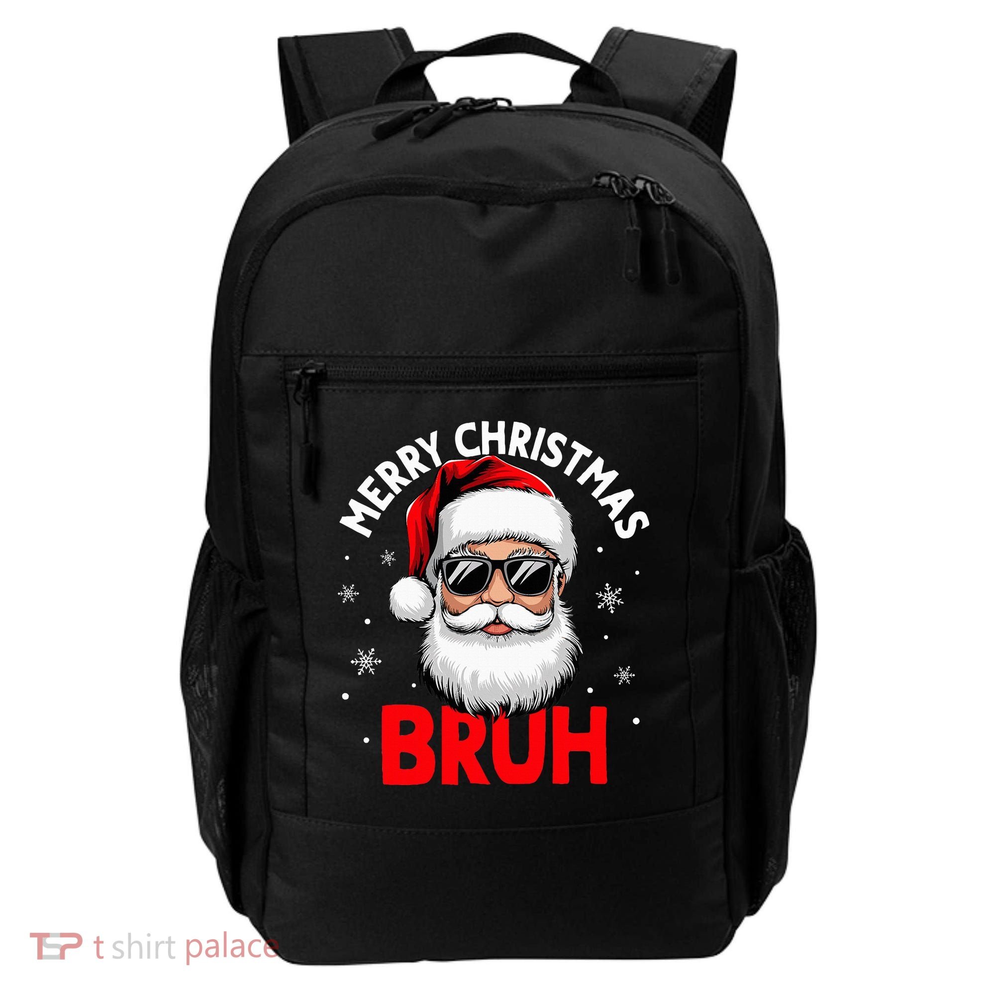 Merry Christmas Bruh Funny Santa Claus Backpack
