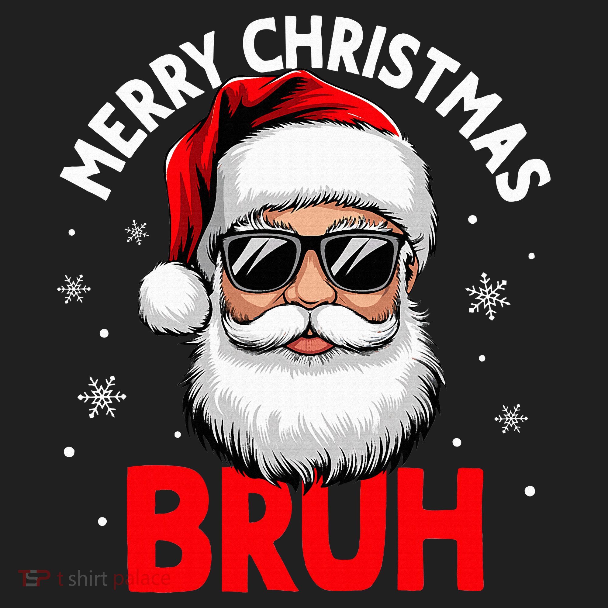 Merry Christmas Bruh Funny Santa Claus Hat