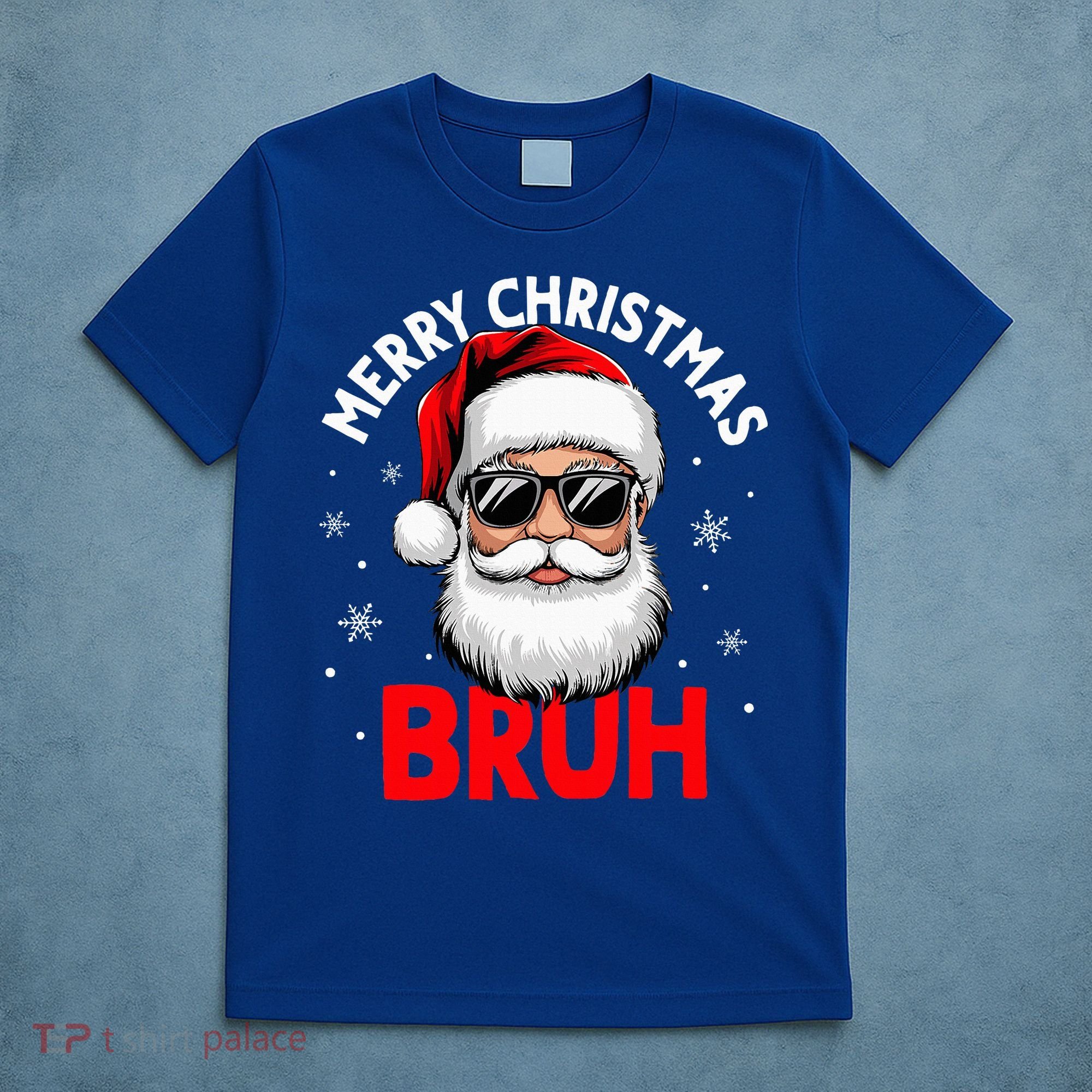 Merry Christmas Bruh Funny Santa Claus T-Shirt