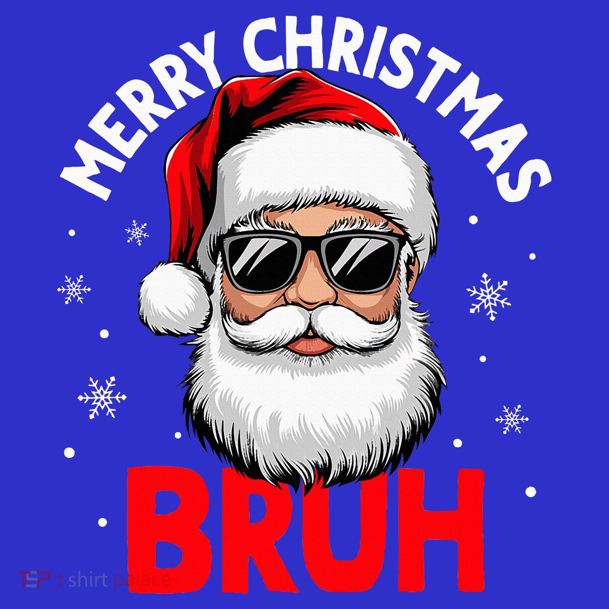 Merry Christmas Bruh Funny Santa Claus Coaster