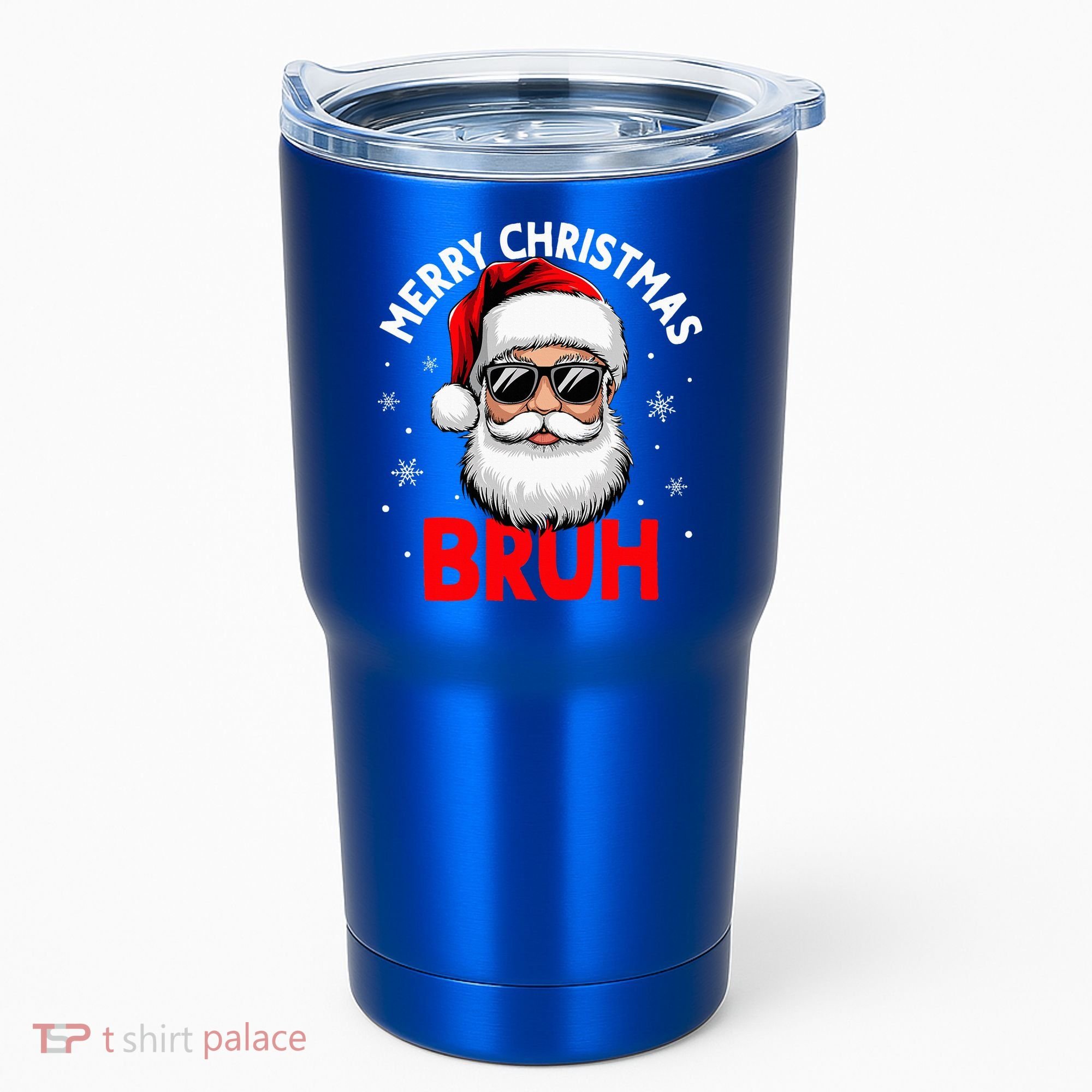 Merry Christmas Bruh Funny Santa Claus Tumbler