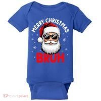 Merry Christmas Bruh Funny Santa Claus Baby Bodysuit thumb 0