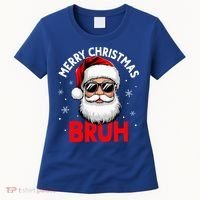 Merry Christmas Bruh Funny Santa Claus Women's T-Shirt thumb 0