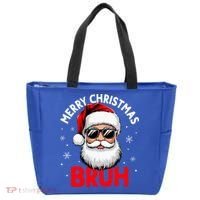 Merry Christmas Bruh Funny Santa Claus Tote Bag thumb 0