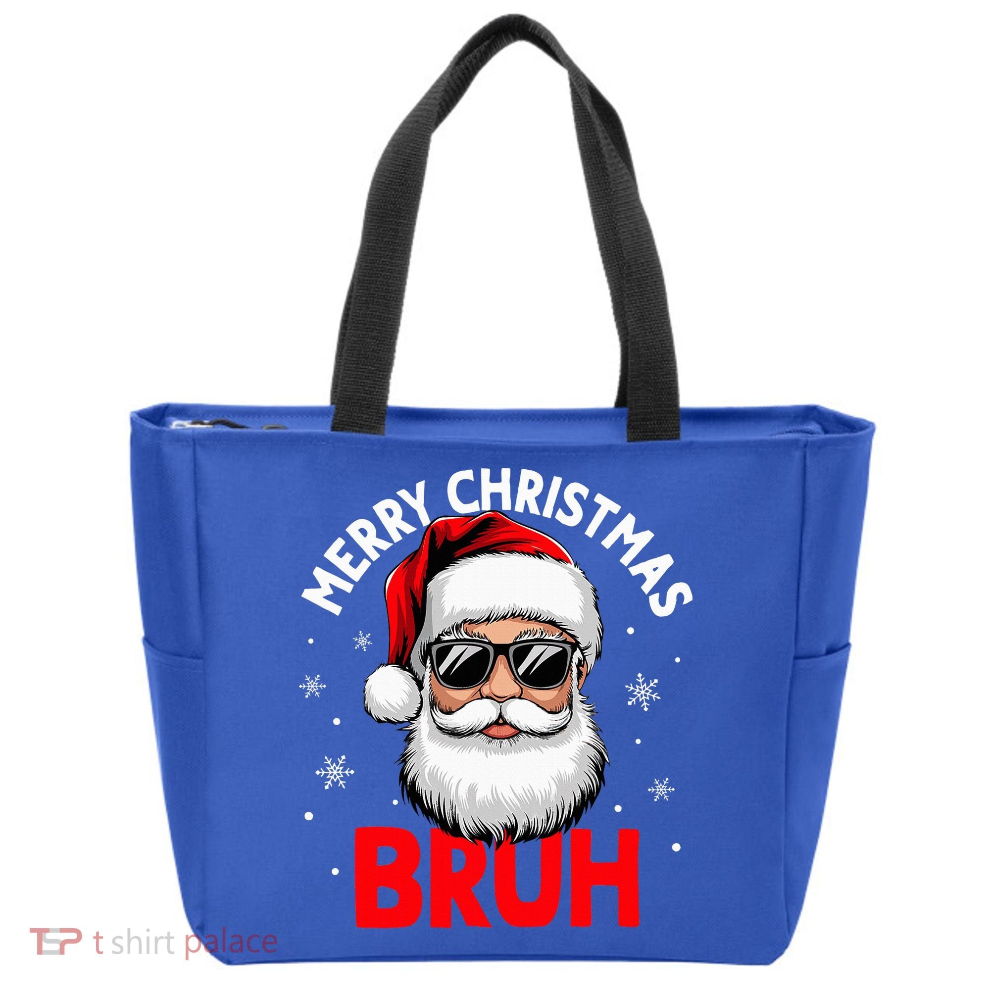 Merry Christmas Bruh Funny Santa Claus Tote Bag