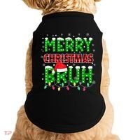 Merry Christmas Bruh Holiday Festive Doggie Tank thumb 0