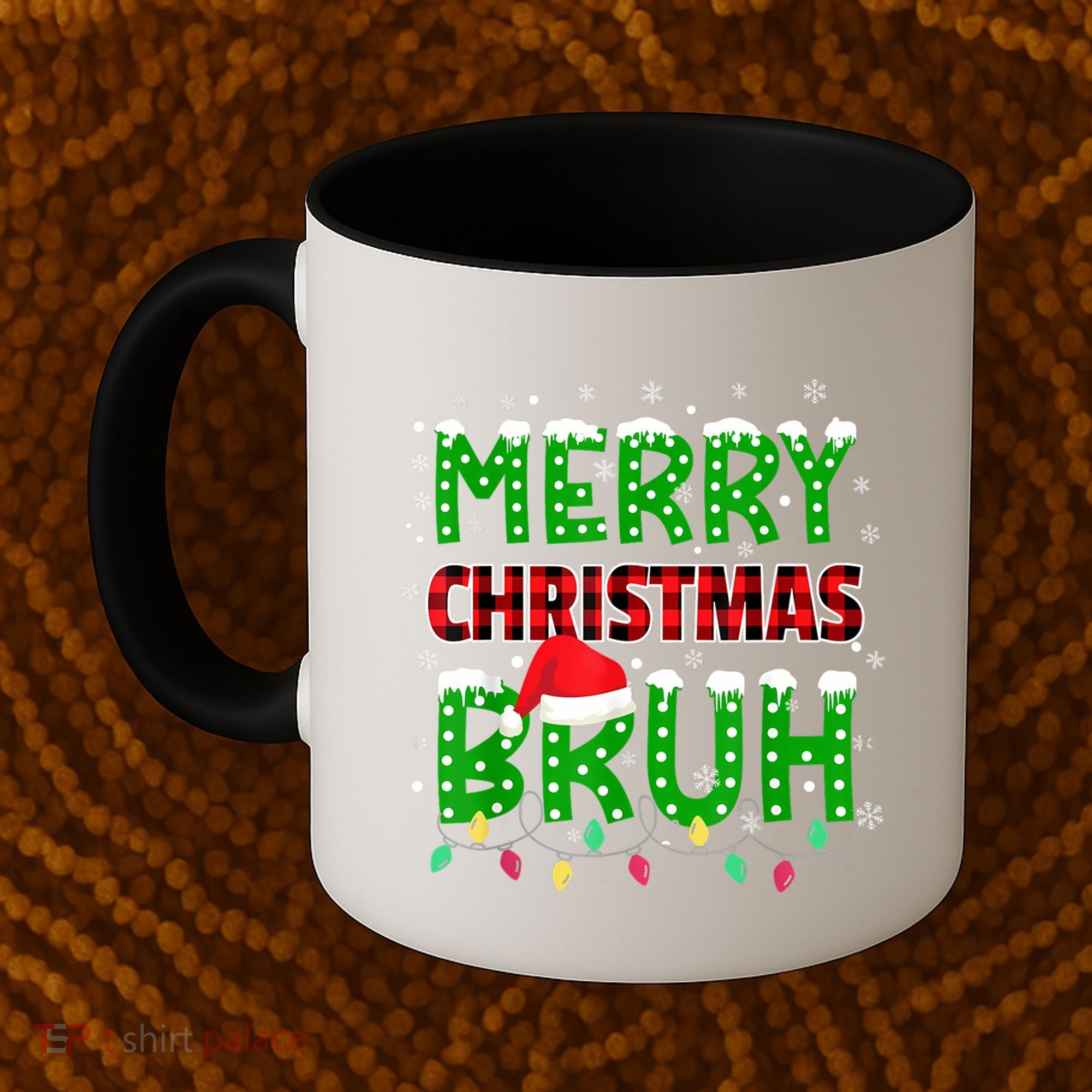 Merry Christmas Bruh Holiday Festive Coffee Mug