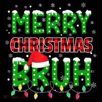Merry Christmas Bruh Holiday Festive Coffee Mug thumb 5