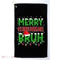 Merry Christmas Bruh Holiday Festive Golf Towel thumb 0