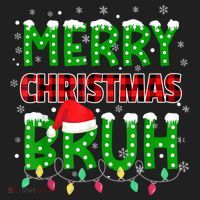 Merry Christmas Bruh Holiday Festive Golf Towel thumb 3
