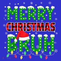 Merry Christmas Bruh Holiday Festive Mousepad thumb 1