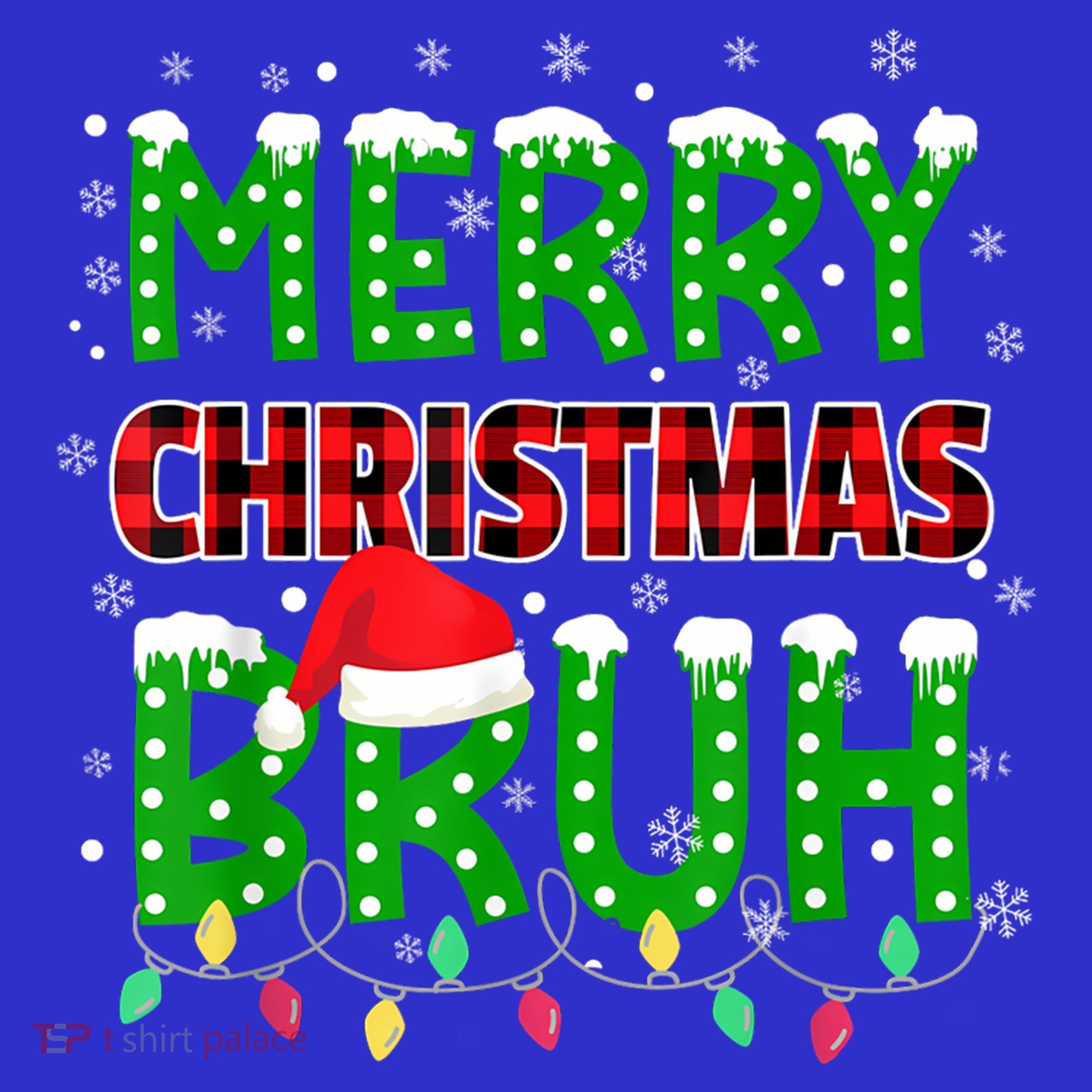 Merry Christmas Bruh Holiday Festive Mousepad