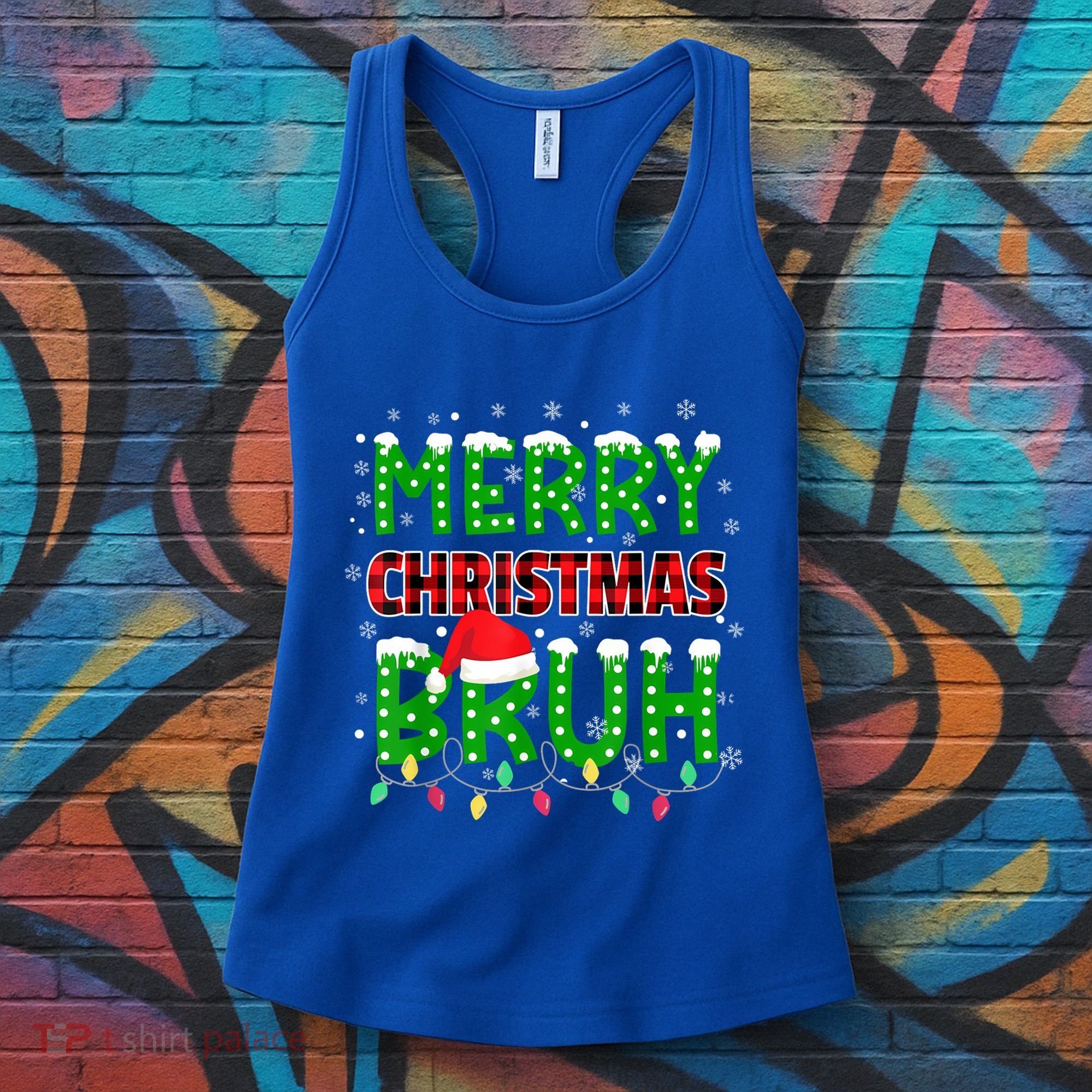 Merry Christmas Bruh Holiday Festive Women's Tank Top