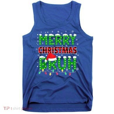 Merry Christmas Bruh Holiday Festive Tank Top