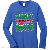 Merry Christmas Bruh Holiday Festive Women's Long Sleeve Shirt thumb 0