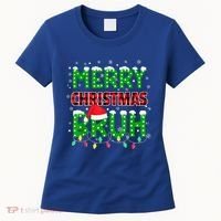 Merry Christmas Bruh Holiday Festive Women's T-Shirt thumb 0