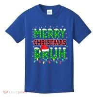 Merry Christmas Bruh Holiday Festive Kids T-Shirt thumb 0
