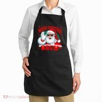 Merry Christmas Bruh Santa Claus Funny Apron thumb 2