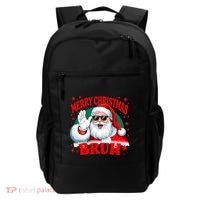 Merry Christmas Bruh Santa Claus Funny Backpack thumb 0